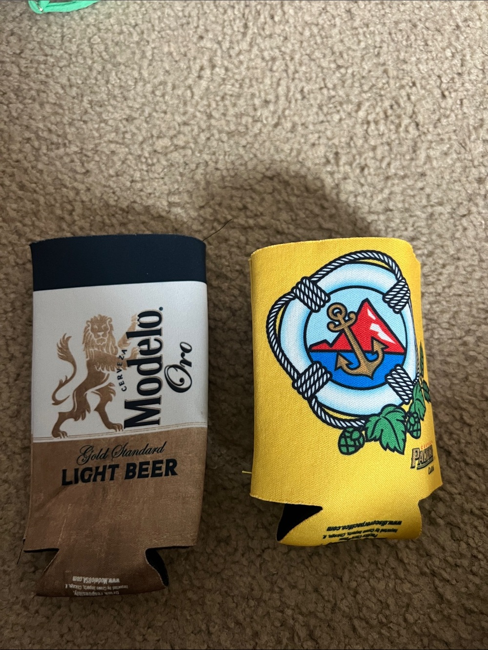 Modelo Light Beer & Yellow Anchor Can Coolers - Set of 2